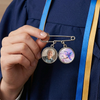 Custom Lapel Pin With Photo Charms - Personalized Memorial Sympathy Graduation Gifts For Him, Her - Carry Your Love With Me