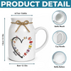 Custom Ceramic Pitcher Flower Vase - Personalized Mother's Day Birthday Gifts For Mom, Grandma - A Bouquet Made Of Love