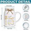 Custom Ceramic Pitcher Flower Vase - Personalized Mother's Day Birthday Gifts For Daughter - To My Daughter, Forever My Heart