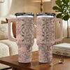 Every Sip, A Reminder Of Her Love - Family Personalized Custom Engraved 40oz Tumbler With Handle - Mother's Day, Gift For Mom, Grandma