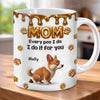 Custom 3D Inflated Effect Printed Mug - Personalized Mother's Day Birthday Gifts For Dog Lovers, Dog Dad And Mom - Doing My Duty For Mom
