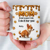 Custom 3D Inflated Effect Printed Mug - Personalized Mother's Day Birthday Gifts For Dog Lovers, Dog Dad And Mom - Doing My Duty For Mom