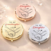 Custom Compact Mirror - Personalized Birthday Gifts For Daughter, Granddaughter - You Are My Heart