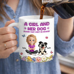 Custom 3D Inflated Effect Printed Mug - Personalized Mother's Day Birthday Gifts For Dog Lovers, Dog Dad And Mom - Besties With Paws Forever