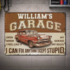 Custom Home Decor Metal Sign - Personalized  Father's Day Birthday Gifts For Men, Man Cave, Dad, Grandpa - My Garage, My Rules