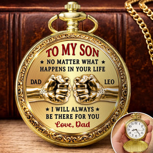 Custom Pocket Watch - Personalized Birthday Gifts For Son - My Son My Greatest Pride