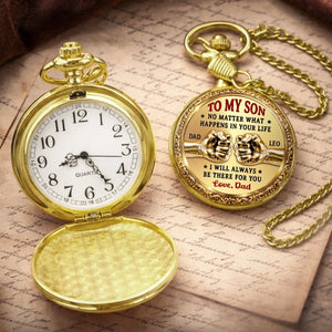 Custom Pocket Watch - Personalized Birthday Gifts For Son - My Son My Greatest Pride