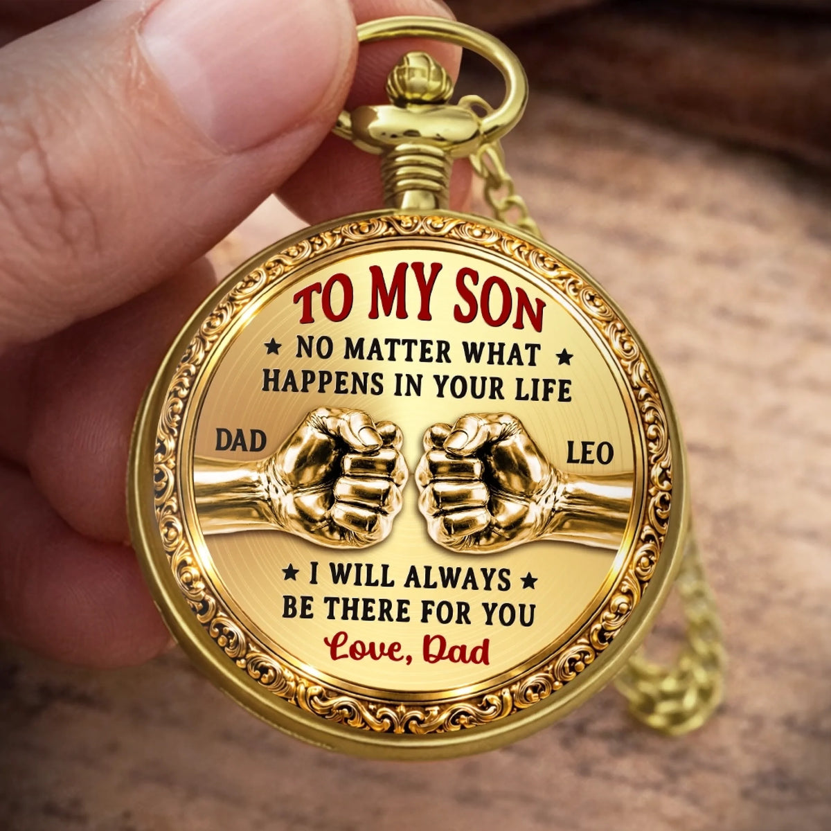 Custom Pocket Watch - Personalized Birthday Gifts For Son - My Son My Greatest Pride