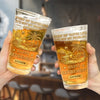 Custom Beer Glass - Personalized Retirement Gifts For Women, Men - Cheers To A Life Well Earned