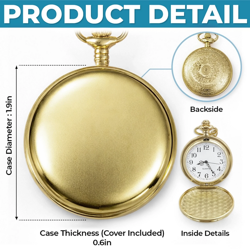 Custom Pocket Watch - Personalized Birthday Gifts For Son - My Boy My Forever Joy