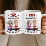 Custom 3D Inflated Effect Printed Mug - Personalized Mother's Day Birthday Gifts For Mom - An Awesome Mother