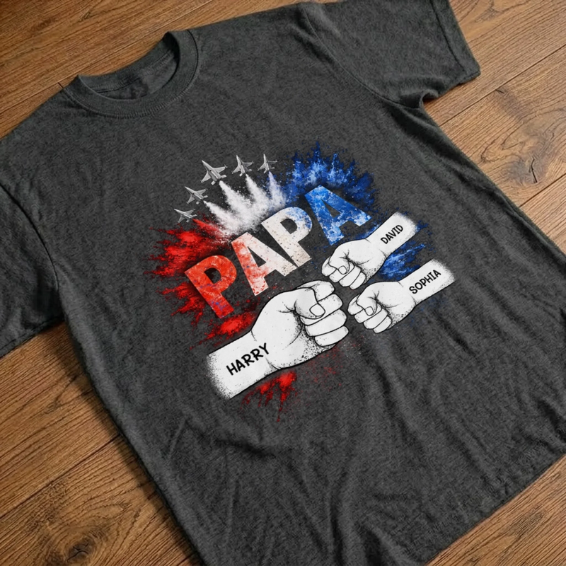 Custom Unisex T-shirt, Premium T-shirt, Hoodie - Personalized Father's Day Birthday Gifts For Dad, Grandpa - King Of The Family