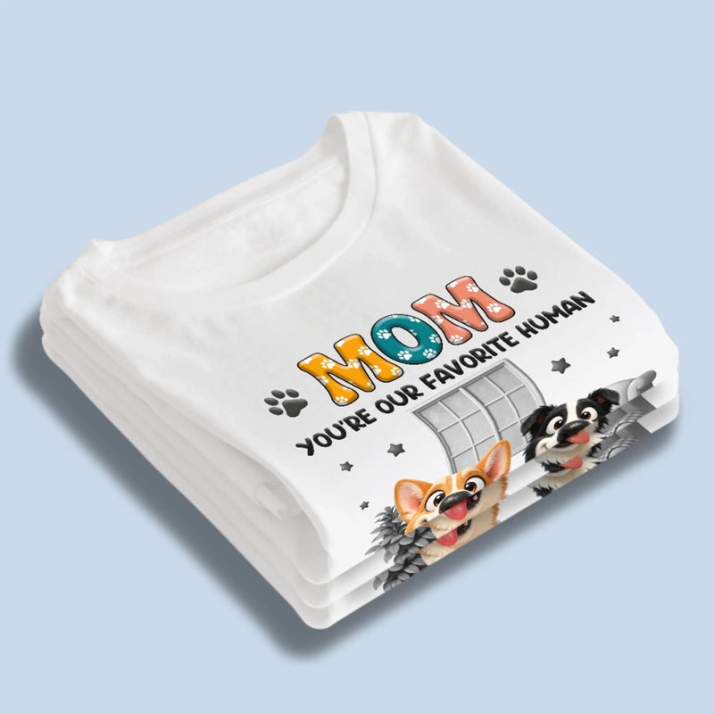 Custom Unisex T-shirt, Premium T-shirt, Hoodie - Personalized Mother's Day Gifts For Dog Lovers, Dog Dad And Mom - Officially Mom’s Biggest Fans