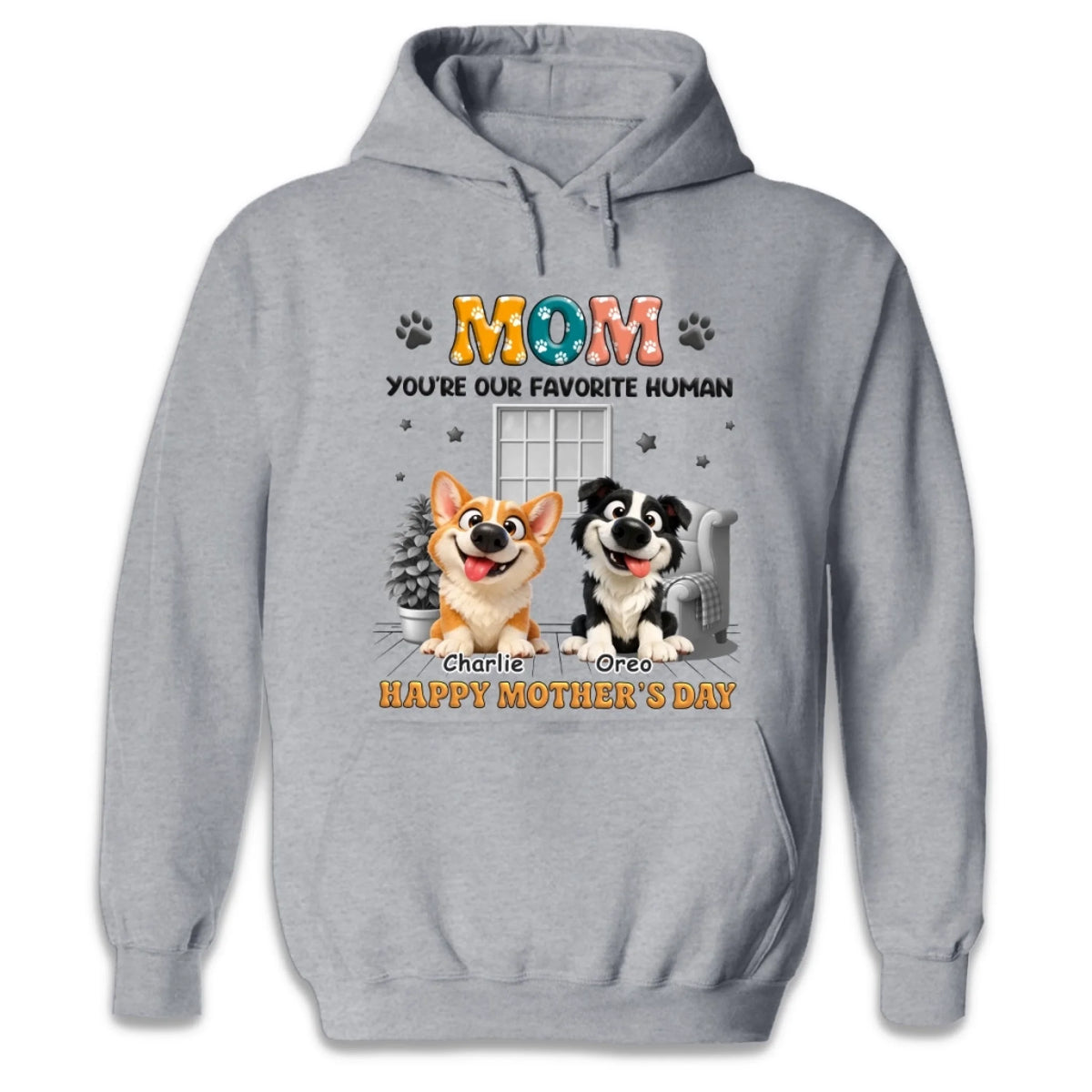 Custom Unisex T-shirt, Premium T-shirt, Hoodie - Personalized Mother's Day Gifts For Dog Lovers, Dog Dad And Mom - Officially Mom’s Biggest Fans