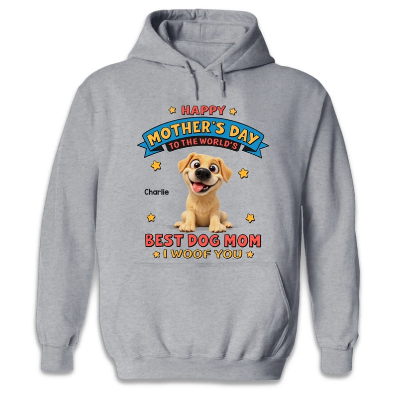 Custom Unisex T-shirt, Premium T-shirt, Hoodie - Personalized Mother's Day Gifts For Dog Lovers, Dog Dad And Mom - The Best Mom In My Pack