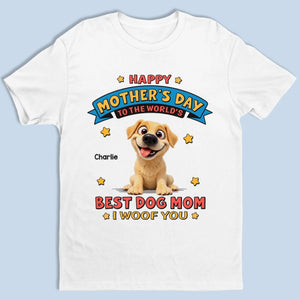 Custom Unisex T-shirt, Premium T-shirt, Hoodie - Personalized Mother's Day Gifts For Dog Lovers, Dog Dad And Mom - The Best Mom In My Pack