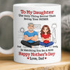 Custom 3D Inflated Effect Printed Mug - Personalized Mother's Day Gifts For Daughter - From Daddy’s Girl To Amazing Mom