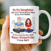 Custom 3D Inflated Effect Printed Mug - Personalized Mother's Day Gifts For Daughter - From Daddy’s Girl To Amazing Mom