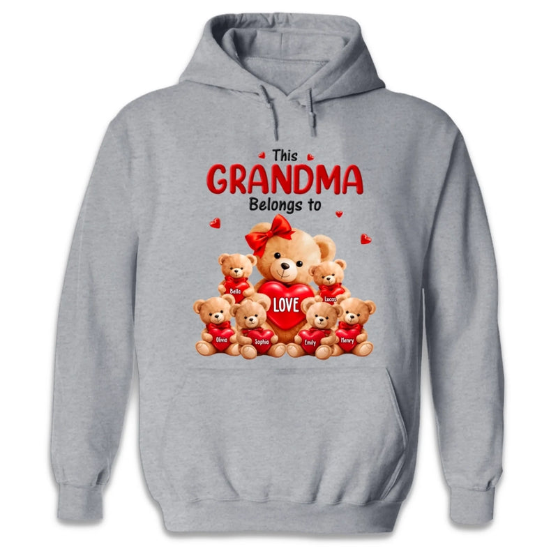 Custom Unisex T-shirt, Premium T-shirt, Hoodie - Personalized Mother's Day Birthday Gifts For Mom, Grandma - Queen Of Our Heart