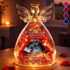 Custom Photo Angel Glass Dome With Preserved Flowers - Personalized Baby Shower, Gender Reveal Gifts For New Moms, Wife, Daughter - First Cuddles Coming Soon