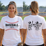 Custom Unisex T-shirt - Personalized Mother's Day Birthday Gifts For Mom, Grandma - Mom Always On My Team
