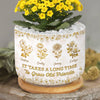 Custom Home Decor Ceramic Plant Pot - Personalized Best Friend Birthday Gifts For Women, Besties, Sisters, BFF - Grow An Old Friend
