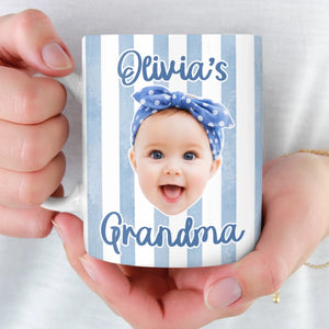 Custom Photo Mug - Personalized Mother's Day, Baby Shower, Gender Reveal Gifts For New Moms, New Grandma - Tiny Hands, Biggest Love