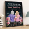 Custom Vertical Poster, Canvas - Personalized Mother's Day Birthday Gifts For Daughter - Seeing You Mother So Beautifully