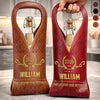 Custom Leather Wine Bag - Personalized Retirement Gifts For Women, Men - Retirement Looks Good On You