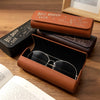 Custom PU Leather Eyeglass Case - Personalized Father's Day Birthday Gifts For Dad, Grandpa - Certified Dad Legend