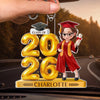 Custom Acrylic Car Ornament - Personalized Graduation Gifts For Him, Her - Welcome To A Bright Futures