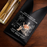 Custom Leather Wine Bag - Personalized Retirement Gifts For Women, Men - Goodbye Work, Hello Freedom