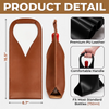 Custom Leather Wine Bag - Personalized Retirement Gifts For Women, Men - Goodbye Work, Hello Freedom