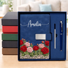 Custom Birth Month Flower Notebook Set - Personalized Birthday Gifts For Besties, Sisters, BFF, Family, Yourself - Becoming My Best Self