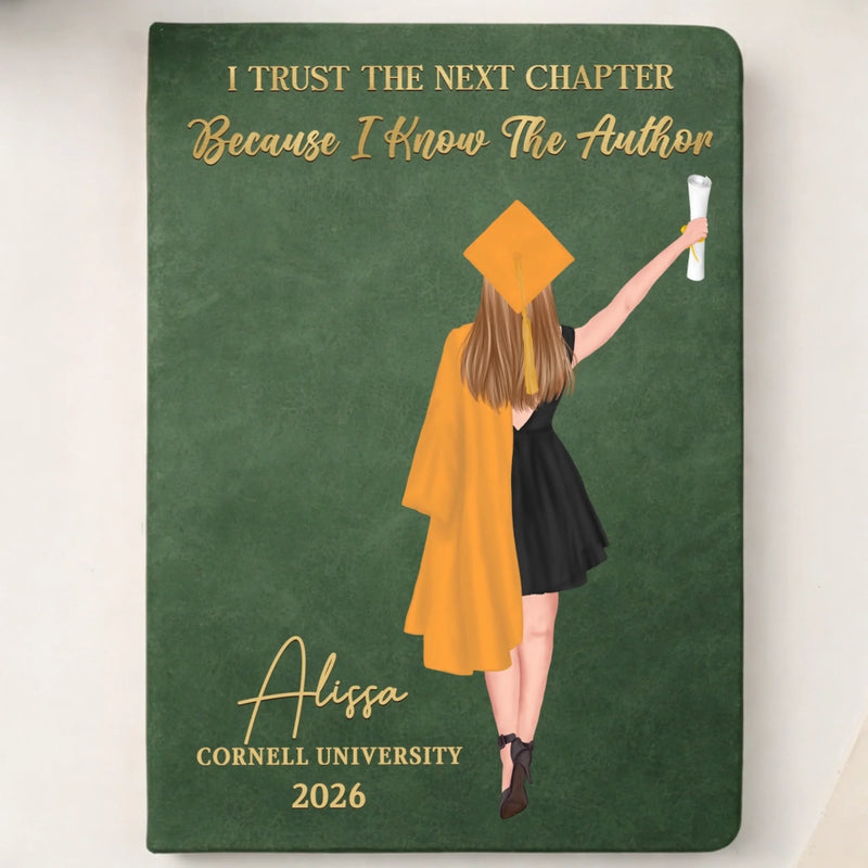 Custom Leather Writing Journal - Personalized Graduation Gifts For Him, Her - Your Story Starts Here