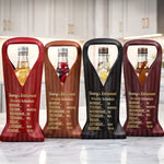 Custom Leather Wine Bag - Personalized Retirement Gifts For Women, Men - Living The Dream Every Day