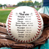 Custom Leather Baseball - Personalized Birthday Baseball Gifts For Baseball Lovers, Sports Fans, Sports Lovers - Live For The Game