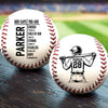 Custom Leather Baseball - Personalized Birthday Baseball Gifts For Baseball Lovers, Sports Fans, Sports Lovers - Life Is Better At The Ballpark