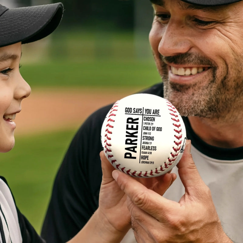 Custom Leather Baseball - Personalized Birthday Baseball Gifts For Baseball Lovers, Sports Fans, Sports Lovers - Life Is Better At The Ballpark