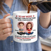 Custom 3D Inflated Effect Printed Mug - Personalized Mother's Day Gifts For Mom, Wife - My Wife, My Home, Our Baby’s Hero