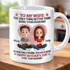Custom 3D Inflated Effect Printed Mug - Personalized Mother's Day Gifts For Mom, Wife - My Wife, My Home, Our Baby’s Hero