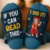 Custom Crew Socks - Personalized Graduation Gifts For Him, Her - Too Cool For School