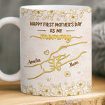Custom Mug - Personalized Mother's Day, Baby Shower, Gender Reveal Gifts For New Moms, Wife, Daughter - Tiny Hands Big Love