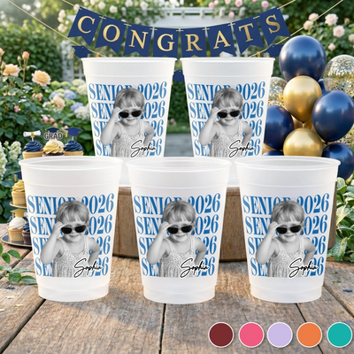 Custom Photo Graduation Cups - Personalized Graduation Gifts For Him, Her - Chasing Dreams, Catching Success