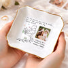 Custom Photo Jewelry Dish - Personalized Baby Shower, Gender Reveal Gifts For New Moms, New Parents - Welcome To The World