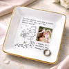 Custom Photo Jewelry Dish - Personalized Baby Shower, Gender Reveal Gifts For New Moms, New Parents - Welcome To The World
