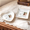 Custom Photo Jewelry Dish - Personalized Baby Shower, Gender Reveal Gifts For New Moms, New Parents - Welcome To The World