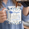 Custom Mug - Personalized Mother's Day Gifts For  Mom, Daughter - To My Daughter, Forever My Heart