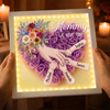 Custom Flower Shadow Box With LED Light - Personalized Mother's Day Birthday Gifts For Mom, Grandma - Planted In Love Growing Forever