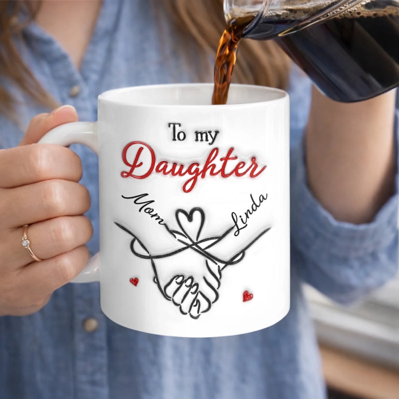 Custom 3D Inflated Effect Printed Mug - Personalized Birthday Gifts For Daughter, Granddaughter - Through My Eyes, You Are Perfect